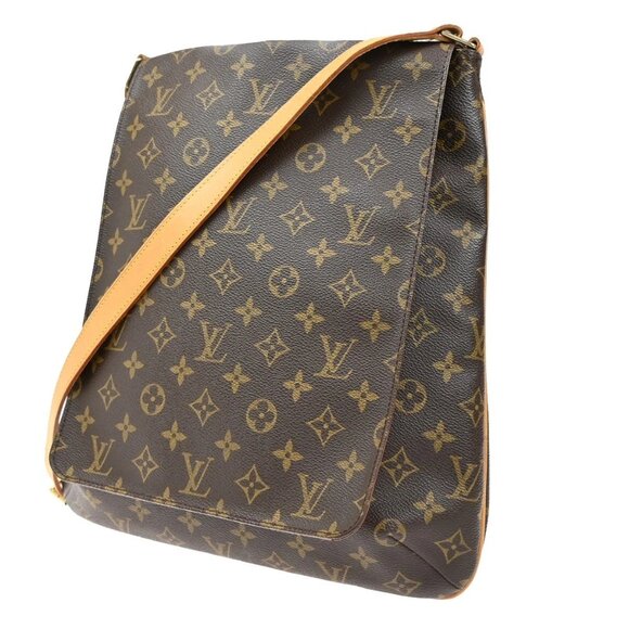LOUIS VUITTON Musette Shoulder Bag Monogram Leather Brown France M51256 79EF803 - Picture 1 of 16